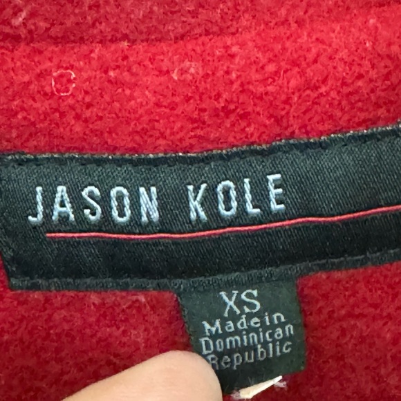 Red Jason Kole Wool Blend Women’s XS PeacCoat Jacket MINTY - Picture 5 of 5